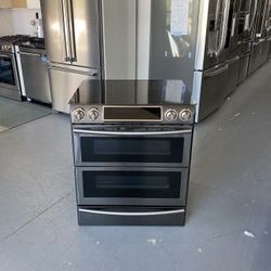 Samsung Stainless Steel Flex Duo Slide-In Range - NE58KWS