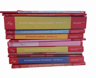 ATI Nursing Books (Complete Set) + The Comprehensive NCLEX RN Review 18th Edit.
