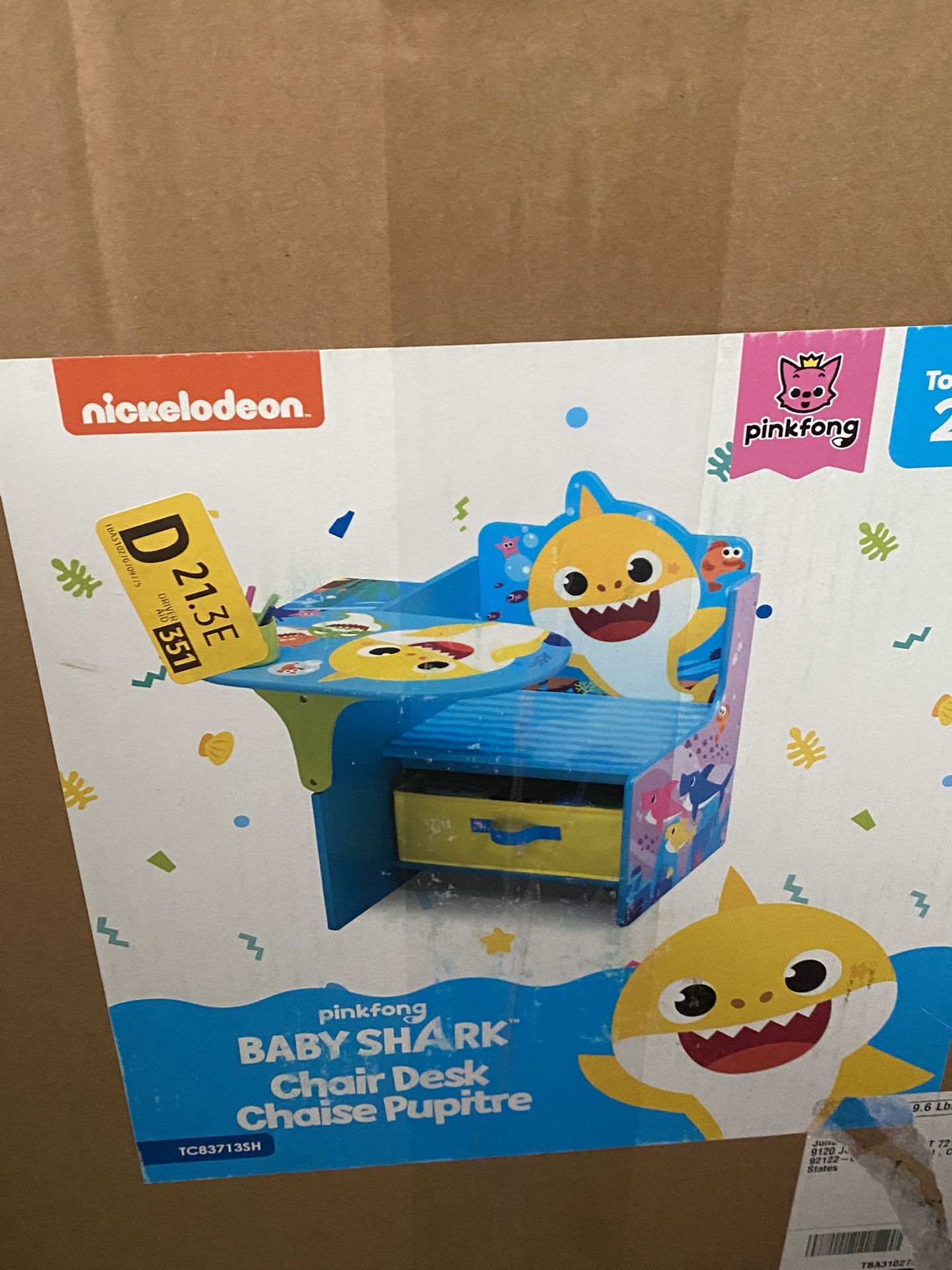 Baby shark Chair Desk UNOPENED