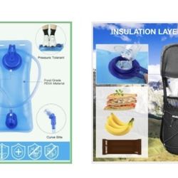 Hydration back pack with climbing pouch