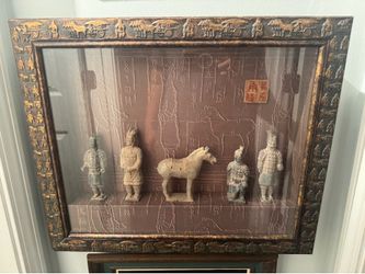 Framed Chinese Terracotta Warriors
