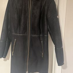 Michael Kors Leather Coat