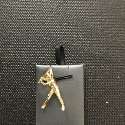 Baseball Charm 14KT 4.2 Grams of Gold medium bail