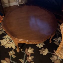 Round Coffe Table,35 Inches Round, 15 Inches Tall