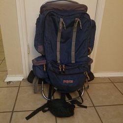 Jansport hiking/camping back pack - blue