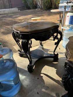 Solid wood living room table set