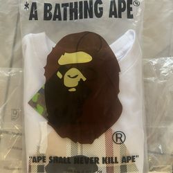 BAPE Burberry White Tee