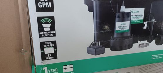 New Basement Sentry Automatic Emergency Back Up Sump Pump System STBB100