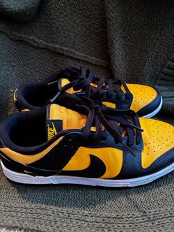 Nike Dunk Low Black and Yellow Sneakers
