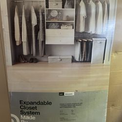 New Expandable closet system