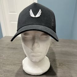 ASRV 0815 A Frame Wings Snap Back Hat OS Black