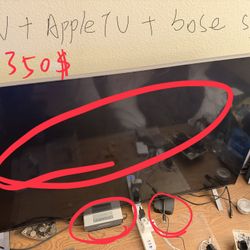 55inch LG IPS Nanocell 90 TV, 4K 144hz + Apple TV (a15, 4k + Dolby)+ bose mini soundlink2 