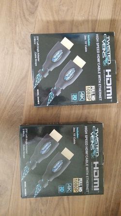 NEW 15' ft 4k HDMI cables braided