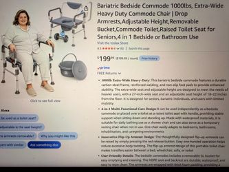 Brand new heavy duty commode for seniors