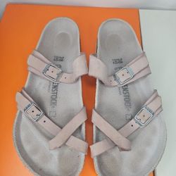 Birkenstock Women's Sandals Flat Leather Size 7