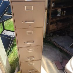 File Cabinet. Make Offer. Matching Smaller Cabinet Available Too.  $15