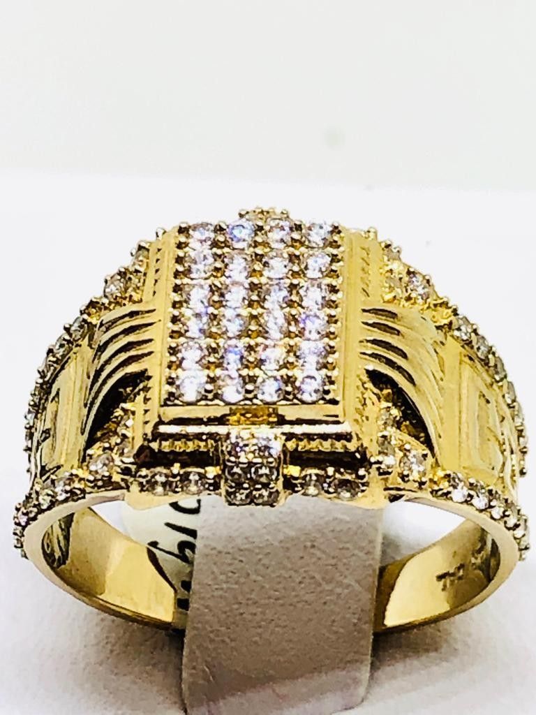 10Kt Real Gold Ring with CZs at sale