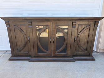Large Wood Sideboard Buffet Cabinet
