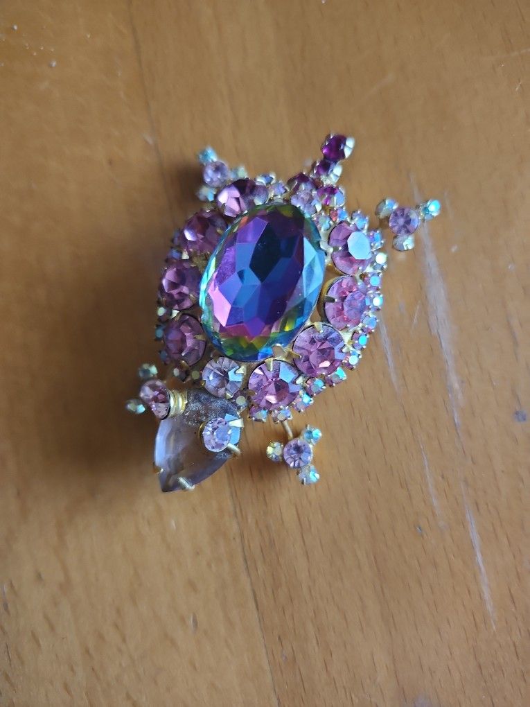 Rhinestone Brooch