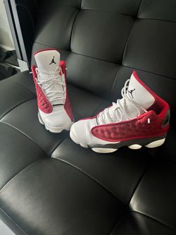 Red and white Jordan’s