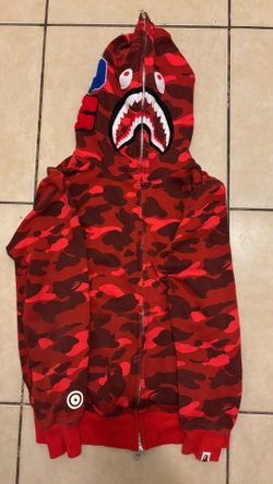 Bape Red Camo hoodie lightly worn