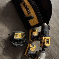 Set the drill Dewalt