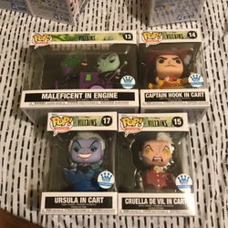Disney Villains 4set Funko Store exclusive 