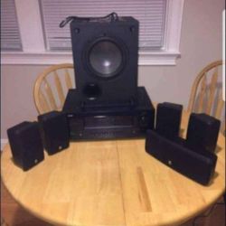 DENON RECEIVER BOSTON SPEAKERS