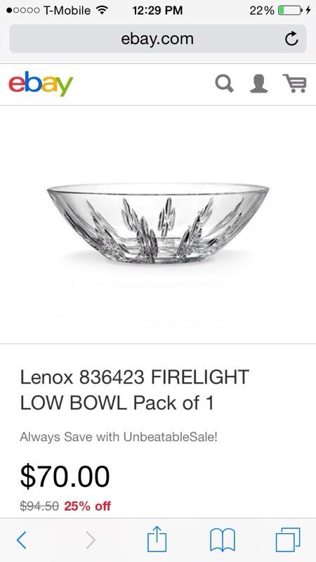 Lenox Crystal Bowl