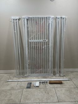 No Pawblems 55.1" Extra Tall Cat Gate, 29.9"-44.4" Wide
