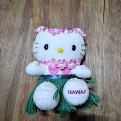 RARE Hawaii Tropical Sanrio Hello Kitty Plush Hula Dance Outfit Nakajima Stuffed