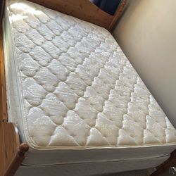 Queen Size Spare Bedroom Mattress & Box Spring