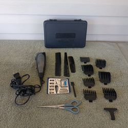 WAHL # NAC Electric Professional Clippers W/ Most Sizes & CORD, PLASTIC BOX.