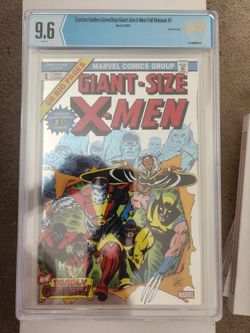 Custom Hasbro GameStop Giant-Size X-Men Foil Reissue #1(2025) CBCS 9.6