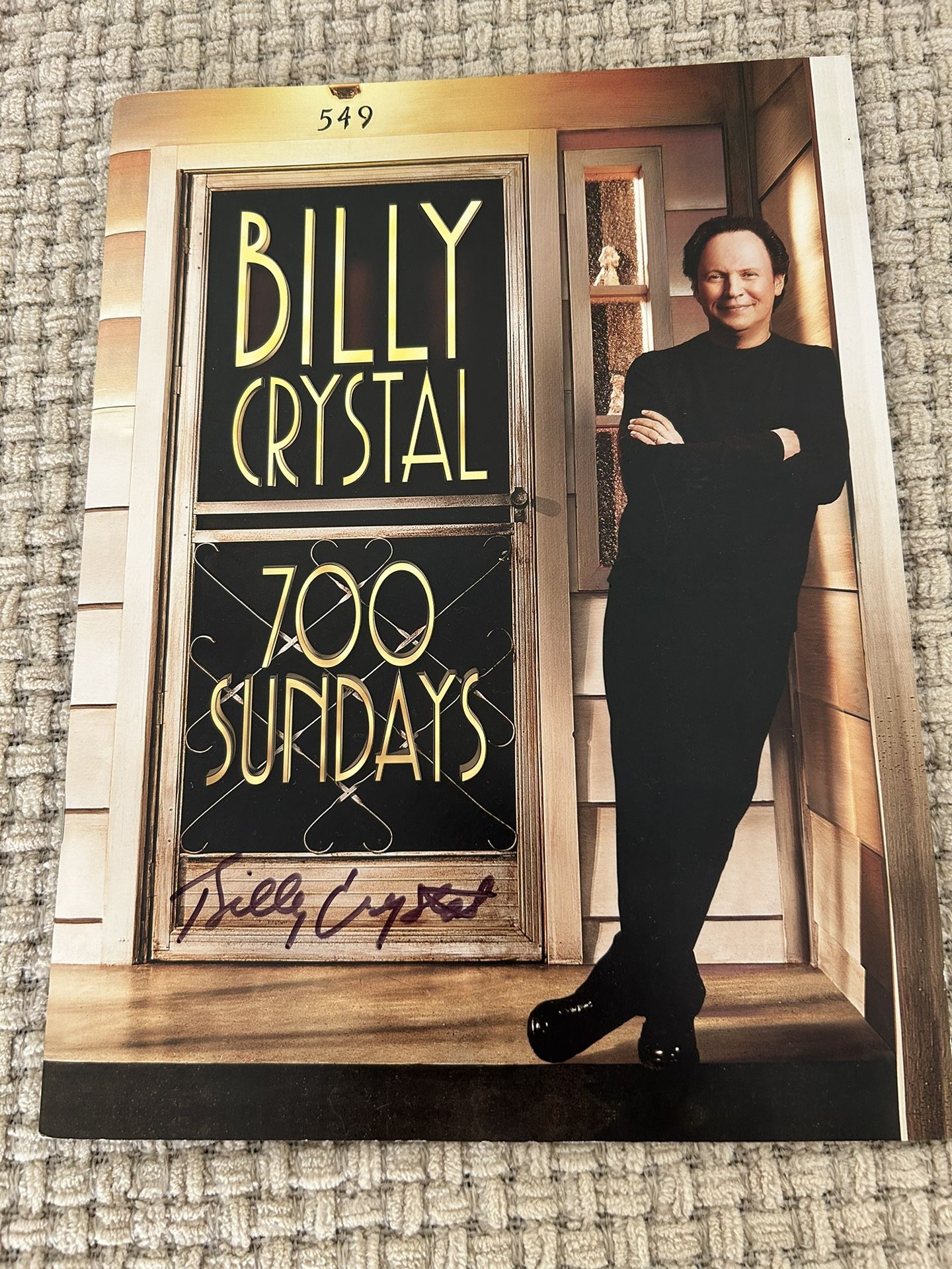 Signed by Billy Crystal
