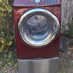 Samsung Burgundy Dryer