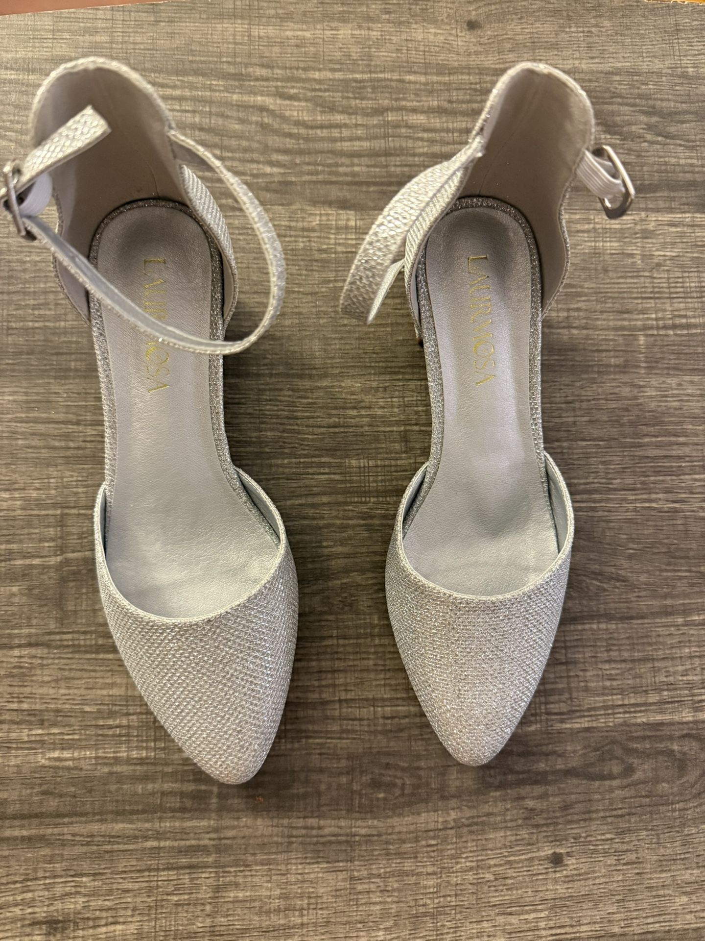 Silver Sparkly Heels