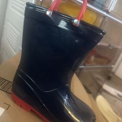 KomForme Girls Boys Rain Boots Waterproof with Easy on Handles for Toddler/Little Kid/Big Kid