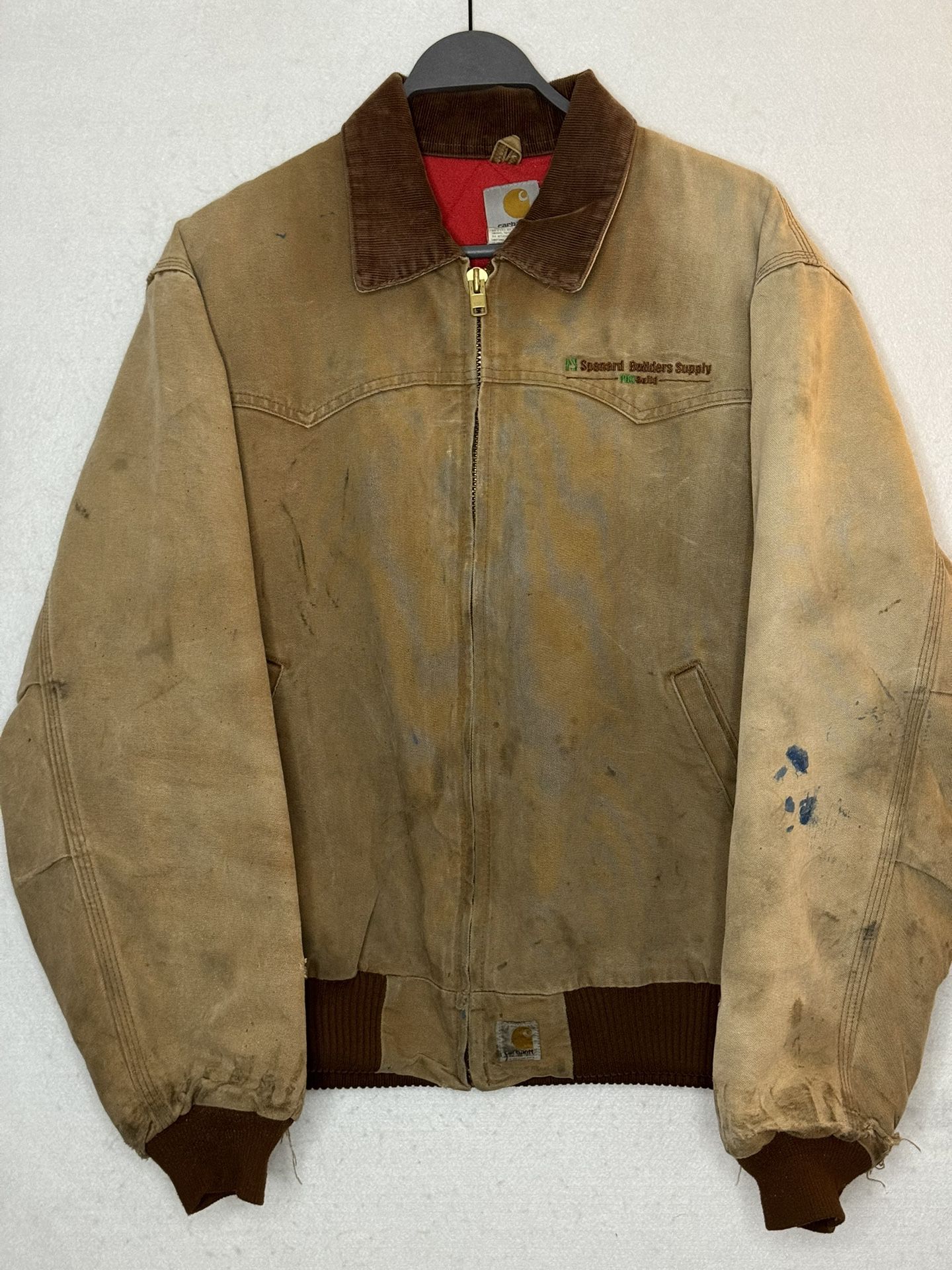 Vintage Carhartt Distressed Santa Fe Jacket J13 BRN Men’s Size Large