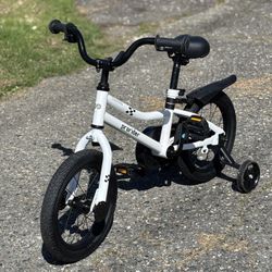 Kids Bike Black And White Checker Brand New - 1 Time Use 