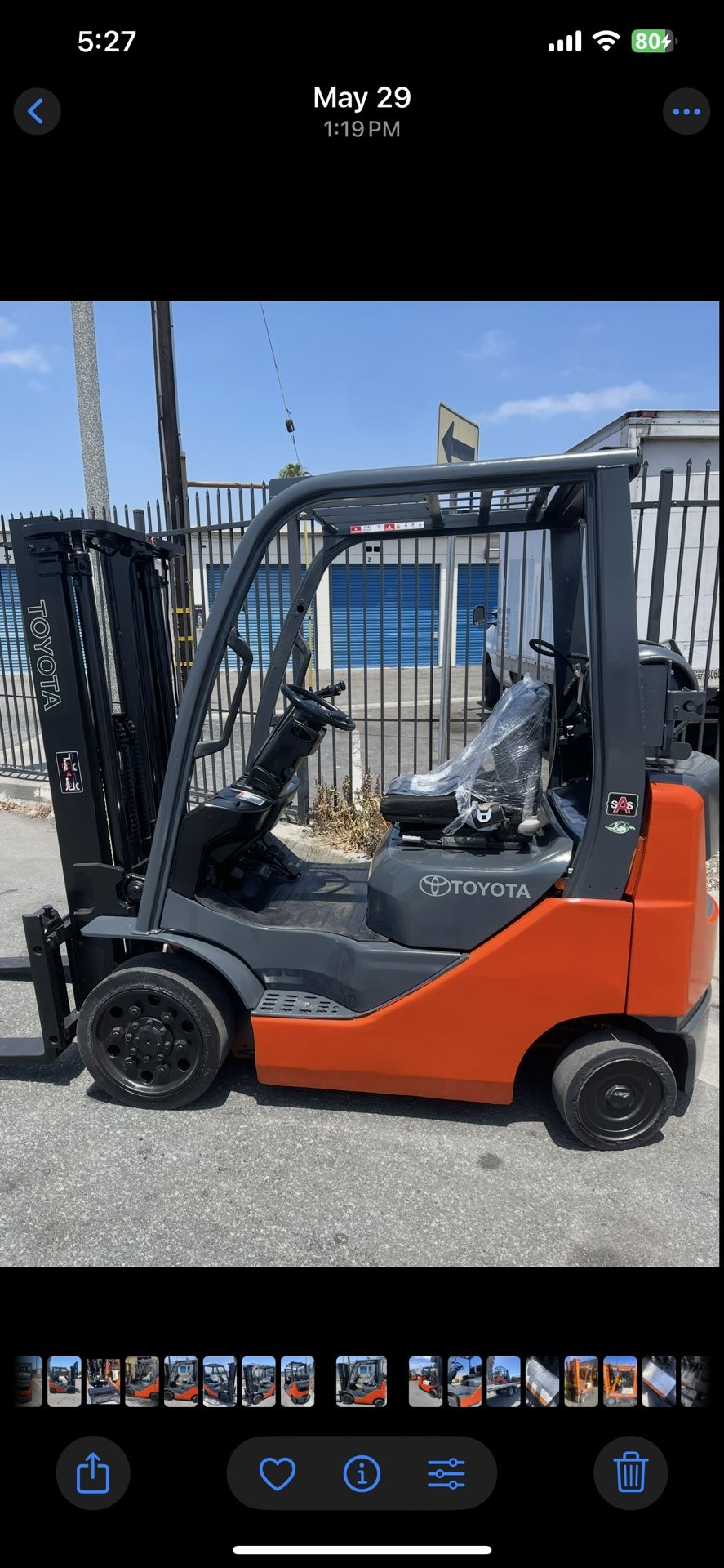 Toyota Forklift 4000 Lbs Two Stage