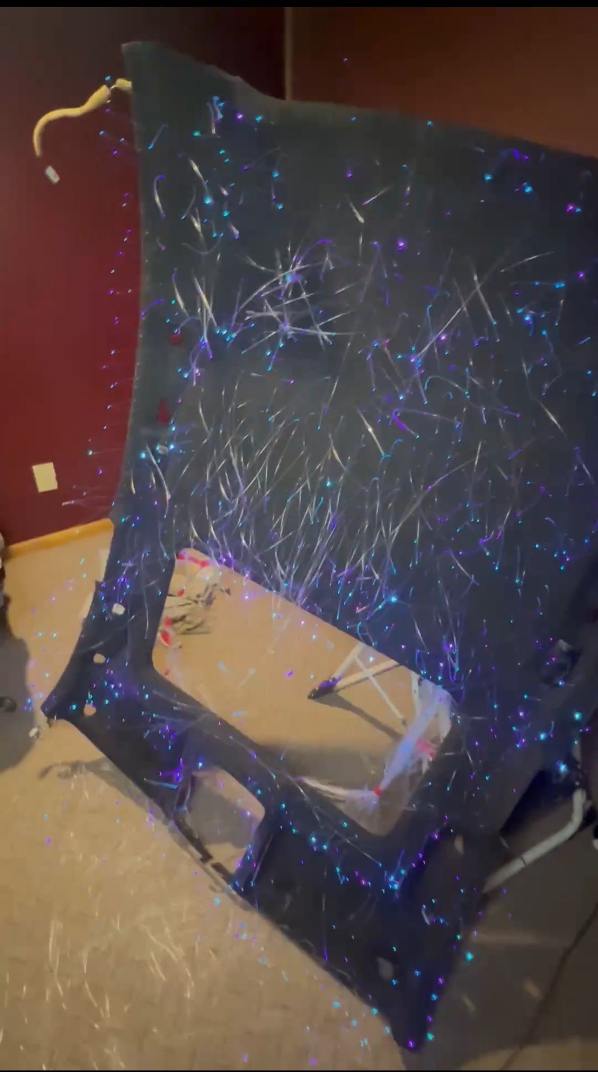 Infiniti Q50 Headliner with starlights (1,100 stars kit)