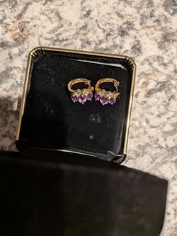 Amethyst earrings