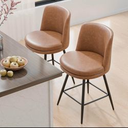 Set of 2 Vingli Swivel Bar Stools