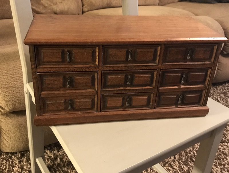 Vintage 'Styled by MELE Japan' 7 Drawer Jewelry Box