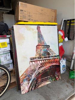 a Eiffel Tower painting