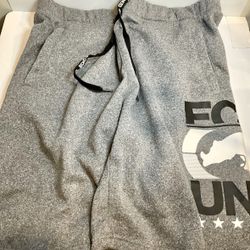 NEW ECKO UNLTD. MEN'S GRAY  ADJUSTABLE PULL ON SHORTS SIZE XL (NO TAG)