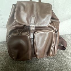 Brown coach backpack- coach 0577