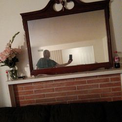 Large Antique Mirror 