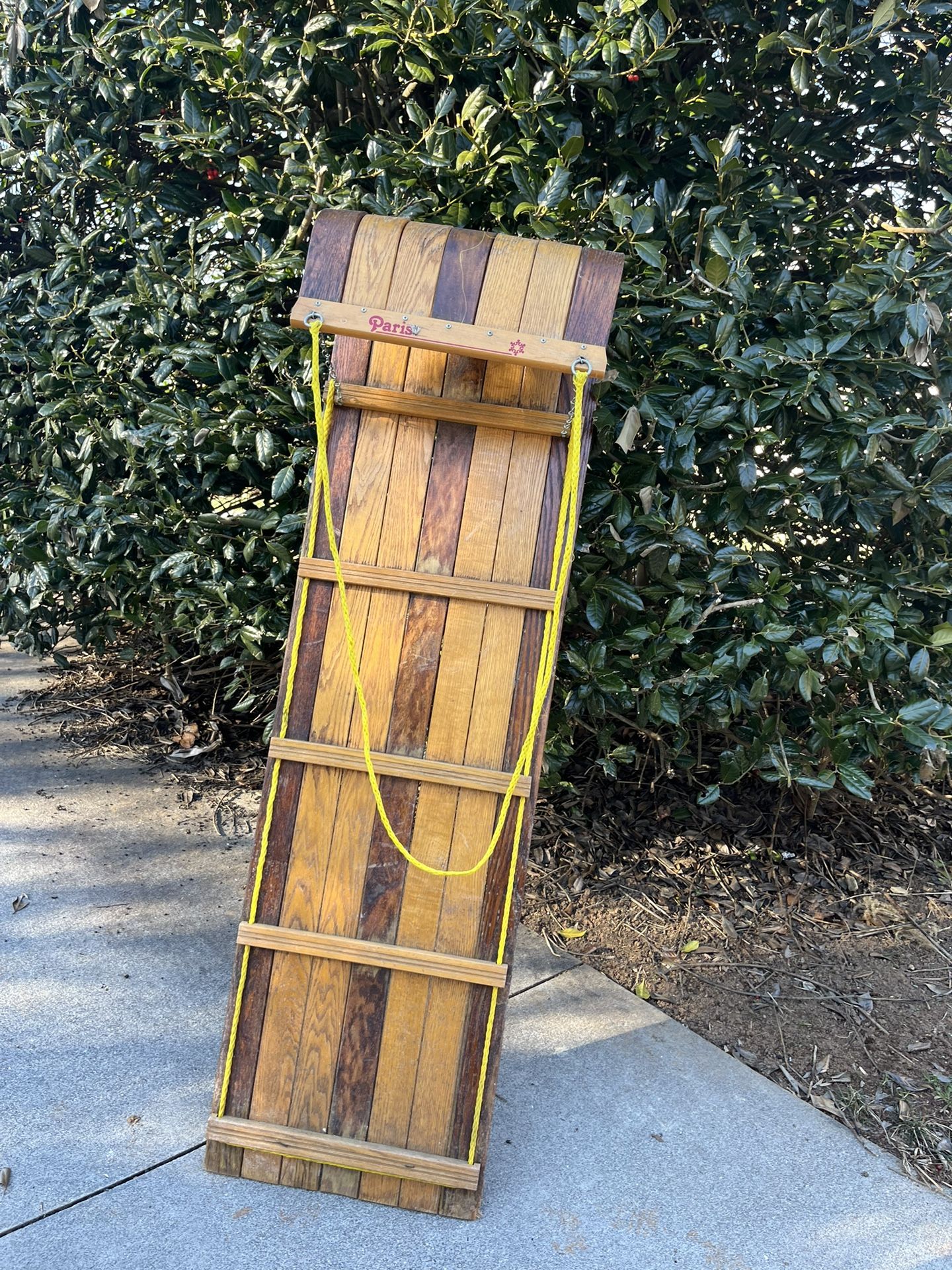 Paris Toboggan/ Sled Wooden,4 Seater